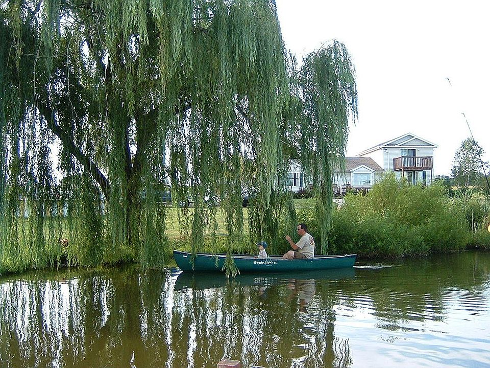 House pic from across the pond (which is on the property)