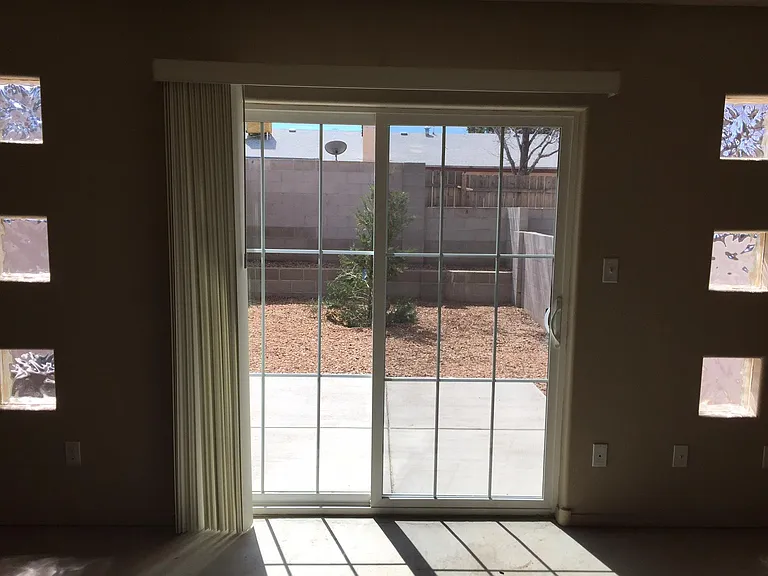 Back patio to private yard