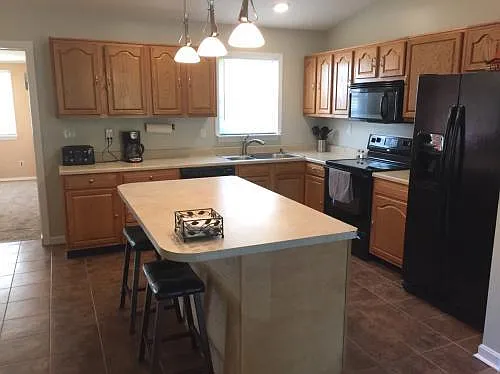 Kitchen with huge island