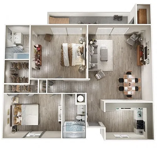 Floor plan 2X2