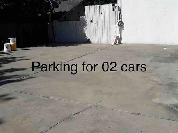 Parking lot in the back of house