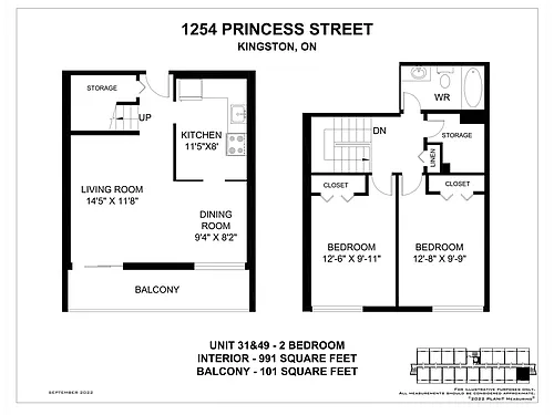 Floor plan 2 Bedroom
