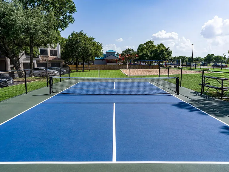 Serve up fun and friendly competition on the community pickleball court, perfect for casual games or regular play.
