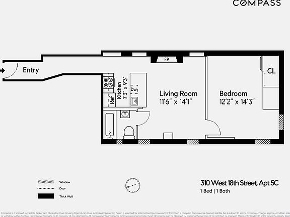 2nd image of 310 W 18th St APT 5C