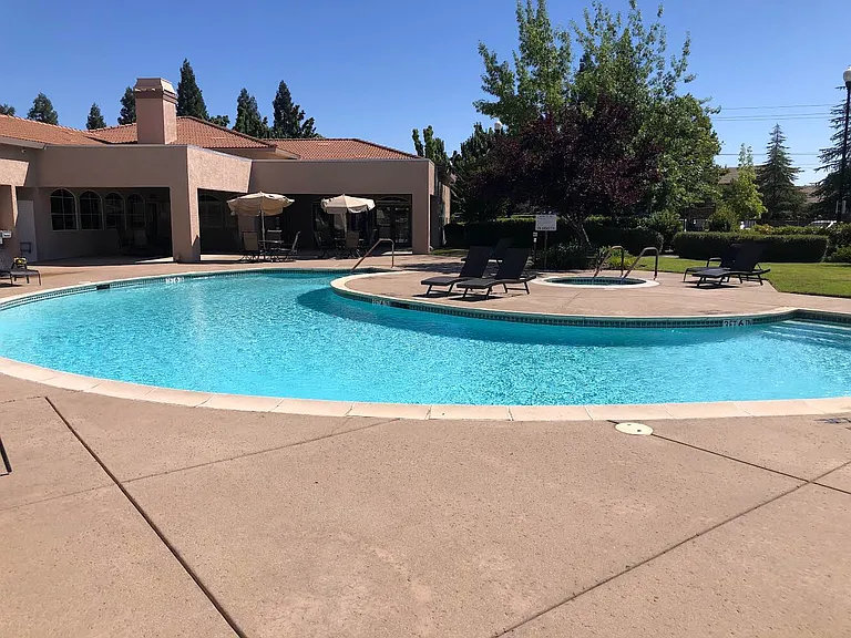 Beautiful Private gated resident pool and Hot tub.