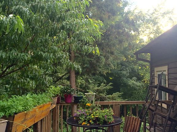 Beautiful view on back deck