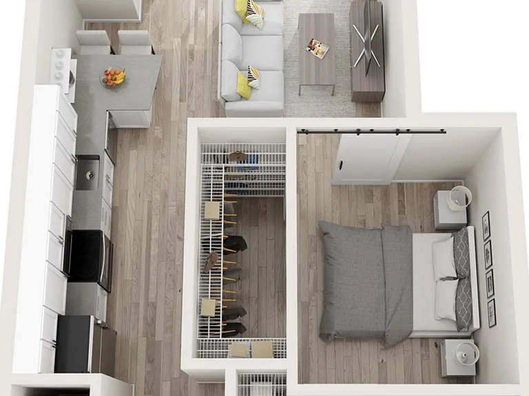 Plan A4 | 1 bedroom, 1 bathroom Plan A4 | 1 bedroom, 1 bathroom