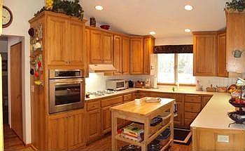 The oven, range, refrigerator, dishwasher and disposal are included.