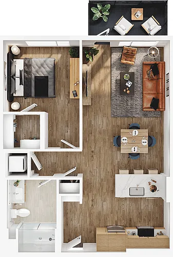 Floor plan A21A
