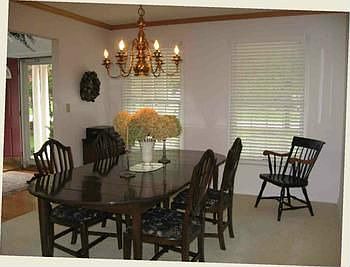 Lots of space in this formal dining room