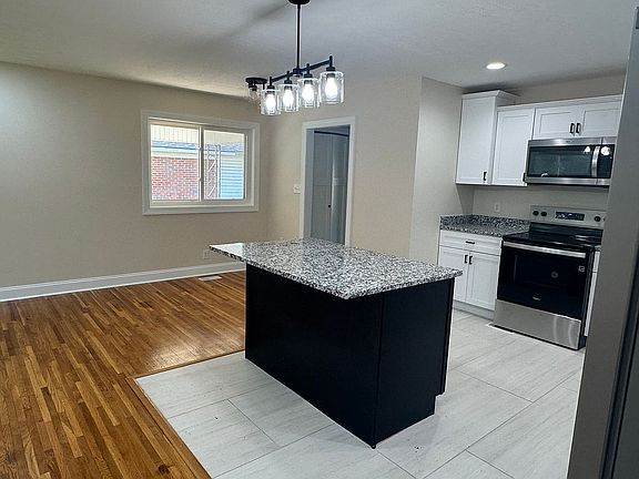 Kitchen island seats 3.