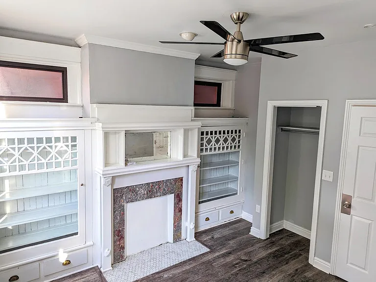 Bedroom and built-ins
