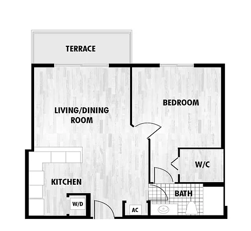 Floor plan Unit B West