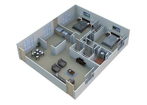 Floor plan Two bedroom apartment