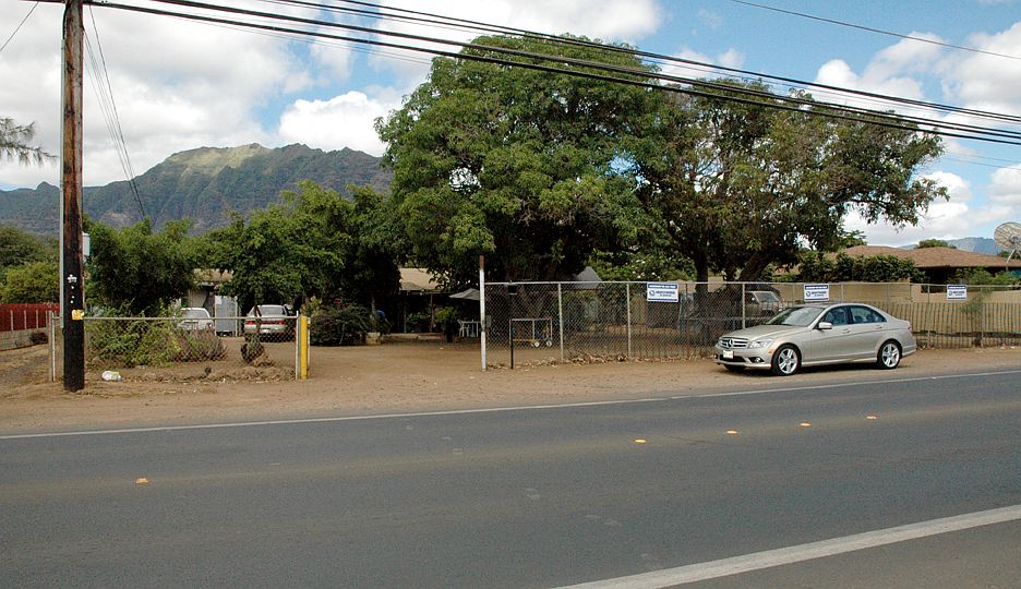 front of lot 
