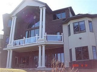 lakeside view of home