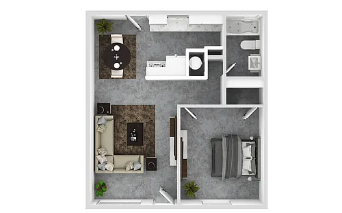 Floor plan One Bedroom