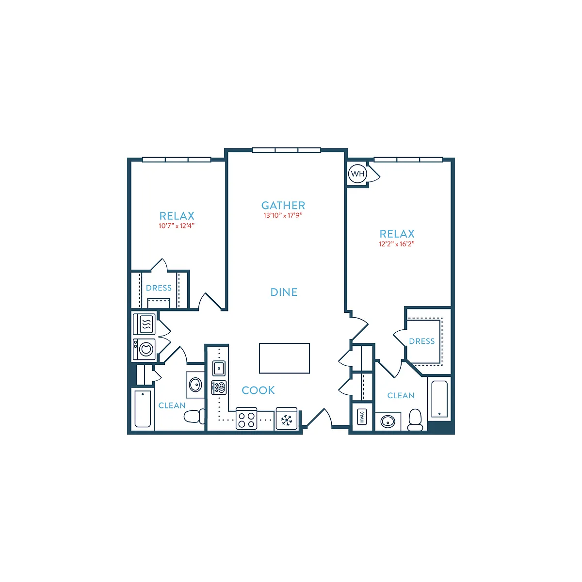 Floor plan Berkeley B2