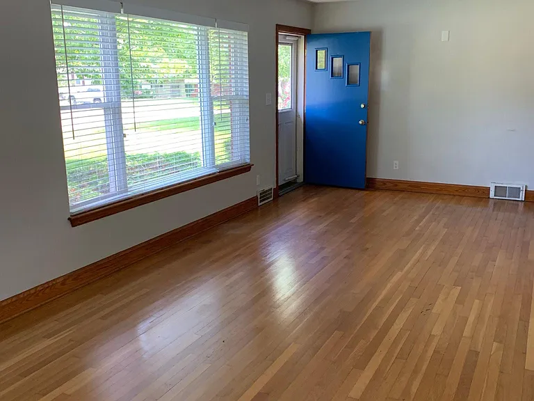 Living space in front of house