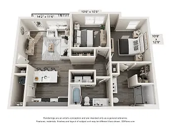 Floor plan B3