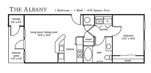 Floor plan A1 | The Albany
