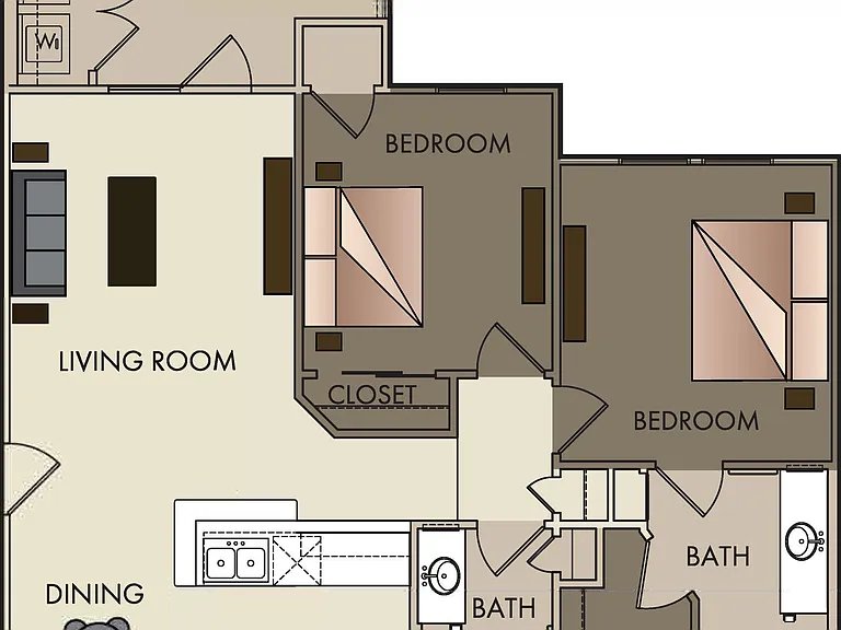 B2 floor plan Roots at O'Connor