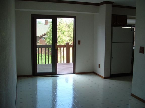 eat-in kitchen opens to deck