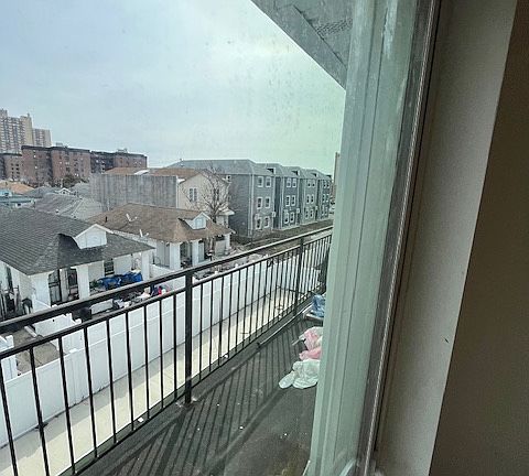 BALCONY IS NICE EVEN WHEN IT'S SNOWING