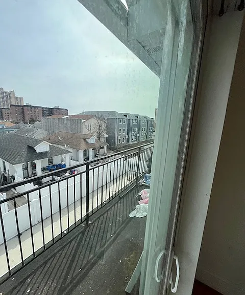 BALCONY IS NICE EVEN WHEN IT'S SNOWING