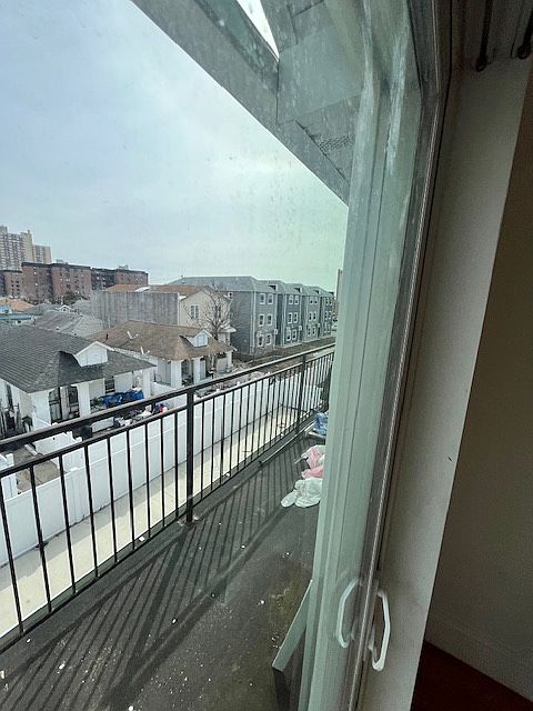 BALCONY IS NICE EVEN WHEN IT'S SNOWING