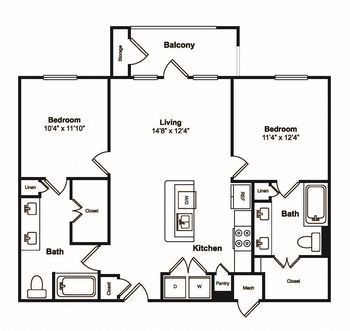B2 Floorplan #1210