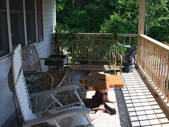 south side of front porch