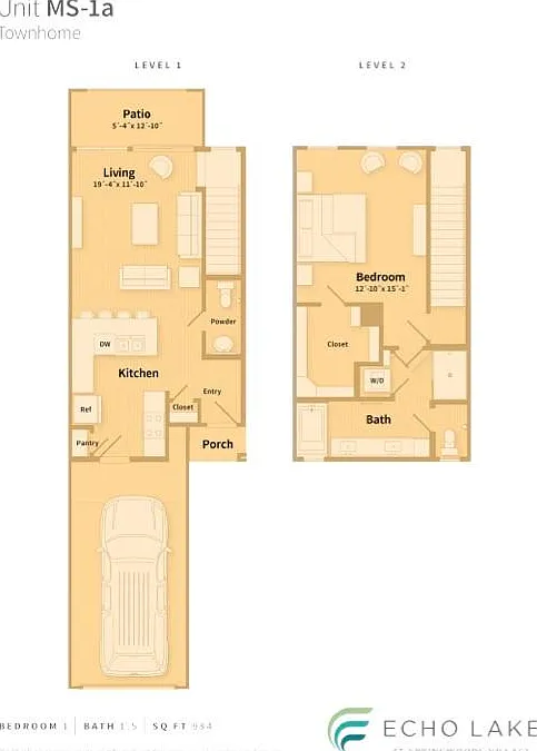 1 bed, 1.5 bath, 984 sqft, $2,140 — Photo 2