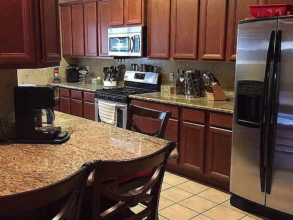 Kitchen view from den.