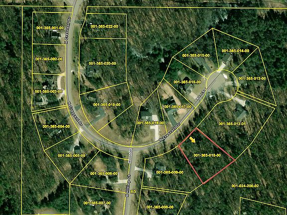 A map of Madison Ridge