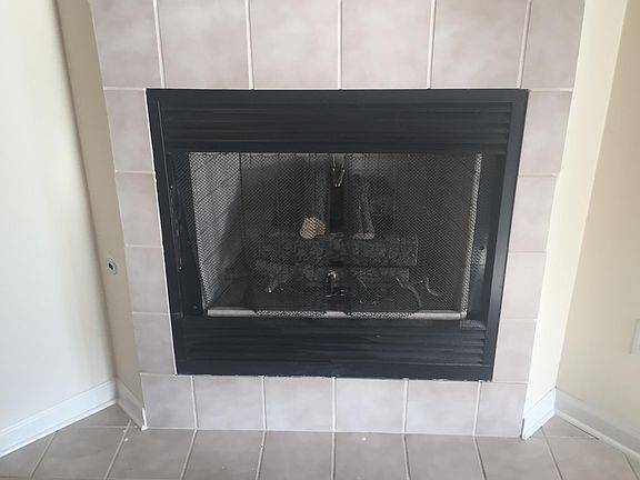 Fireplace in living room