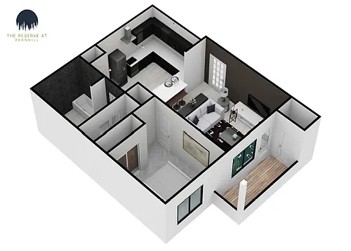 Floor plan Floor Plan 1 - One Bedroom