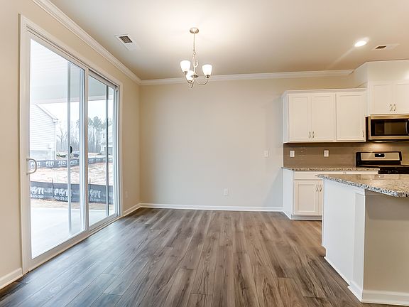 Photo representation of the Gaines plan. Colors, finishes and options will vary.