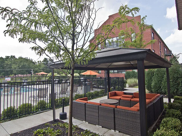 Several open air spaces for gathering