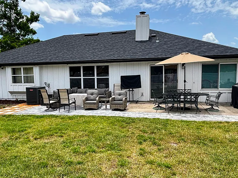 Backyard / new paver patio