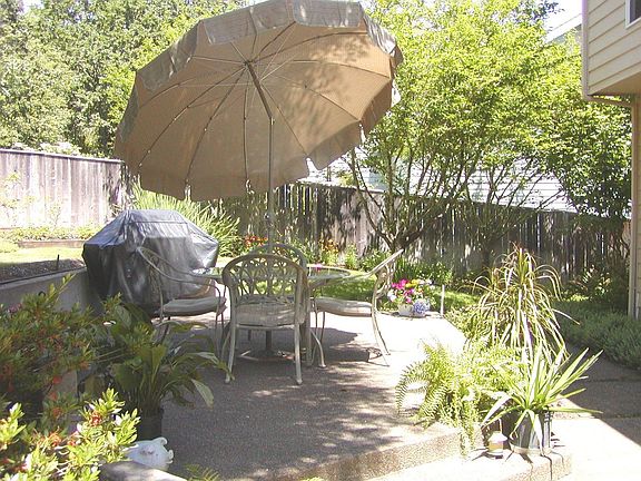 Upper Patio Area in Backyard