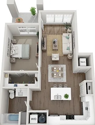 Floor Plan 1A | Seasons at Mount Pleasant | Apartments in Mount Pleasant, WI Floor Plan 1A | Seasons at Mount Pleasant | Apartments in Mount Pleasant, WI