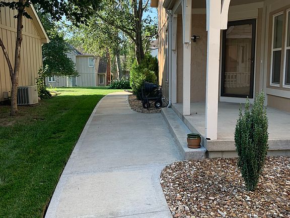 walkway to backyard all paved