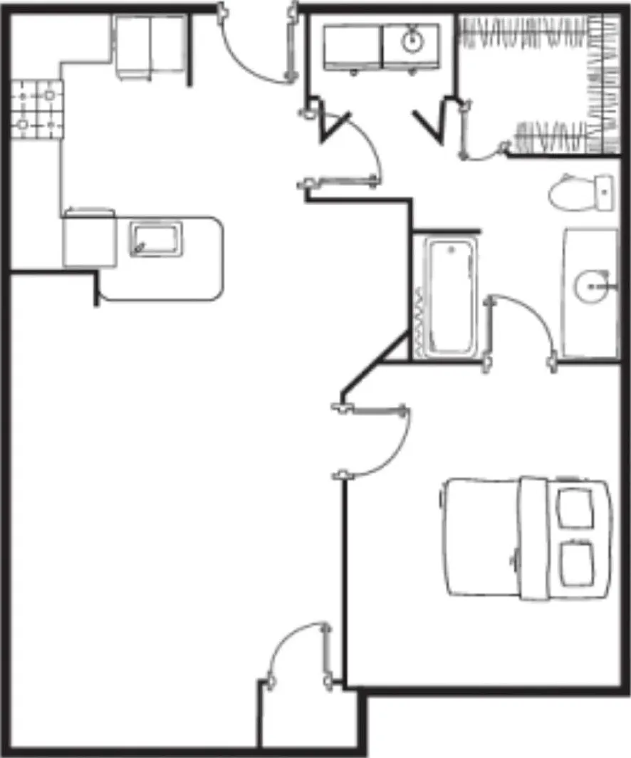 1 bed, 739 sqft, $1,575 — Photo 1