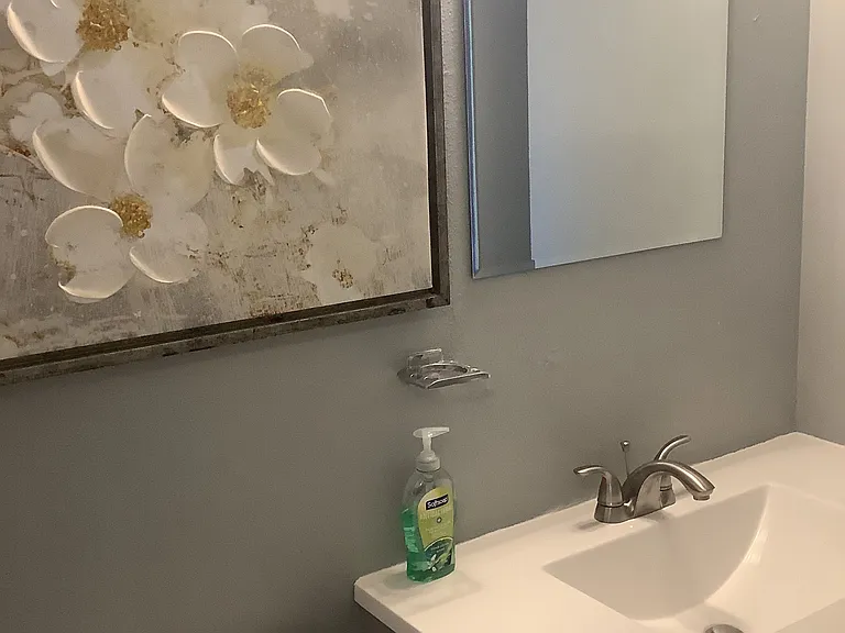 Bathroom! _..upstairs!