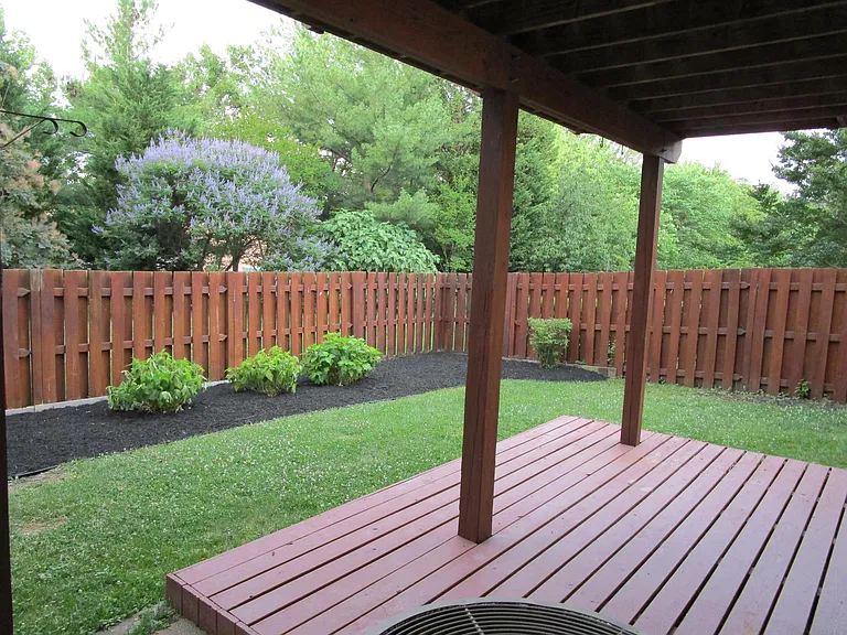 Backyard walkout from Recreation Room