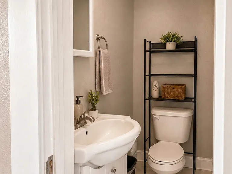 Downstairs half bath