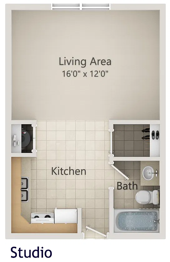 Floor plan Studio