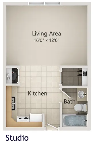 Floor plan Studio