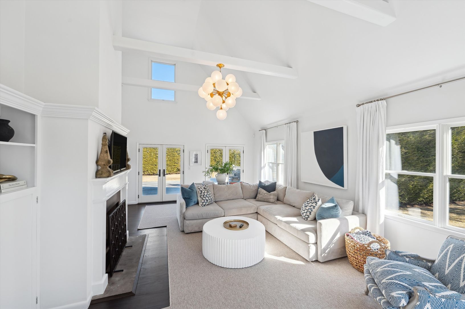  Formal Living Room with Vaulted Ceilings